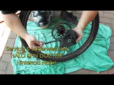 Halo Spin Doctor MTB Disc Hinterradnabe, Lagerwechsel &amp; Wartung Freilauf